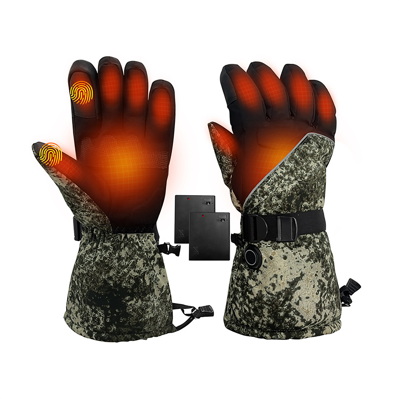 Heated Gloves Electric - Motorrad Heizung Handschuhe Touchscreen Elektrische Beheizte