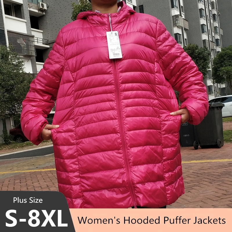 Jacket Winter Clothing - Plus Size 5XL 6XL 7XL Damen-Pufferjacken