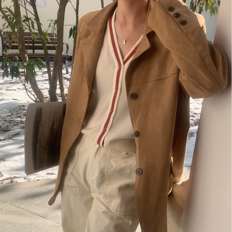 Winter Clothing Looks - Trenchcoat Kurz Herbst Neue Damenbekleidung Textur