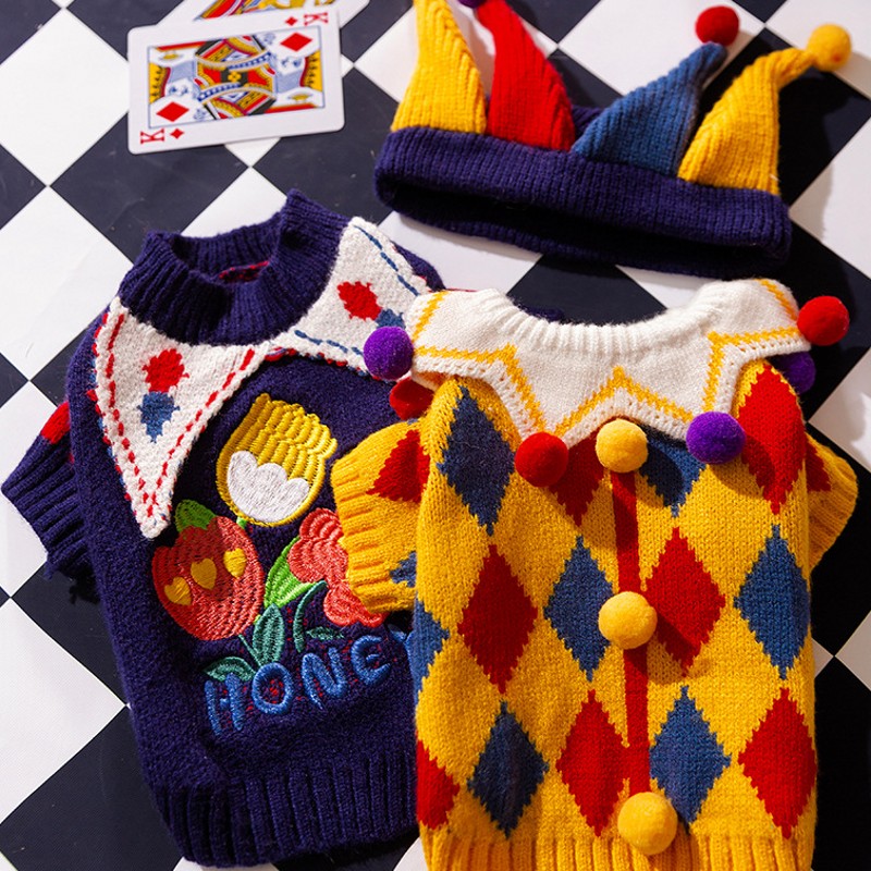 Winter Clothing Kit - Niedlicher Haustier-Hundepullover, Winter-Hund, warme Kleidung, Palid-Welpenmantel,