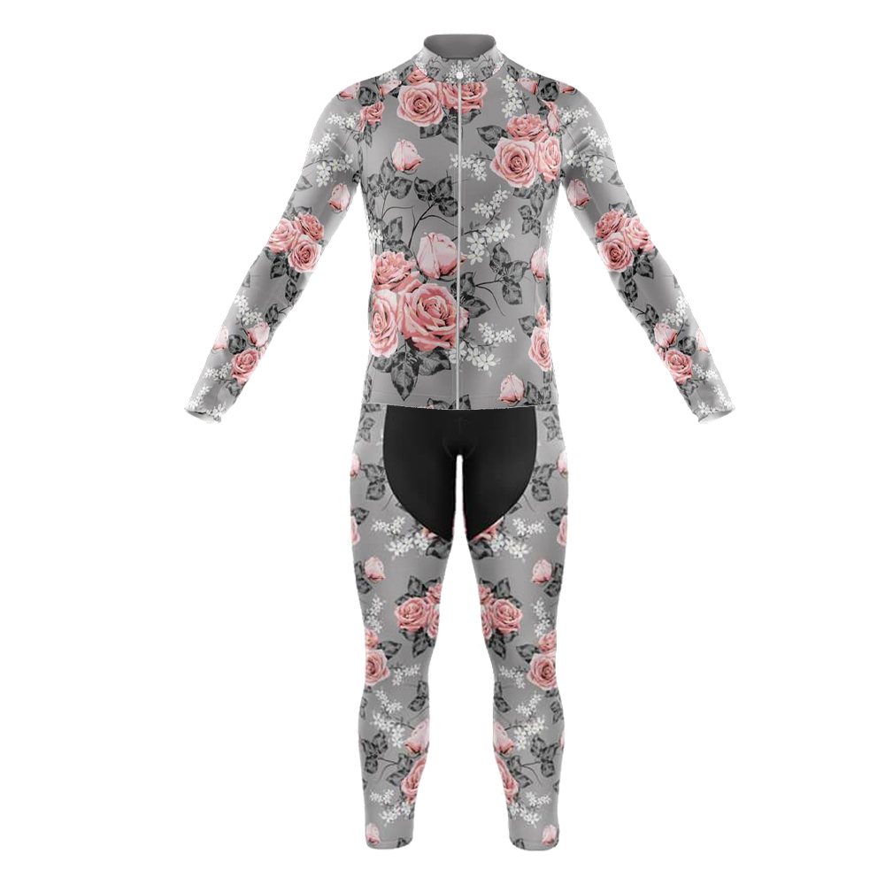 Winter Clothing Options - Exotisches Rose Langarm-Radtrikot-Set WINTERFLEECE & DÜNNE