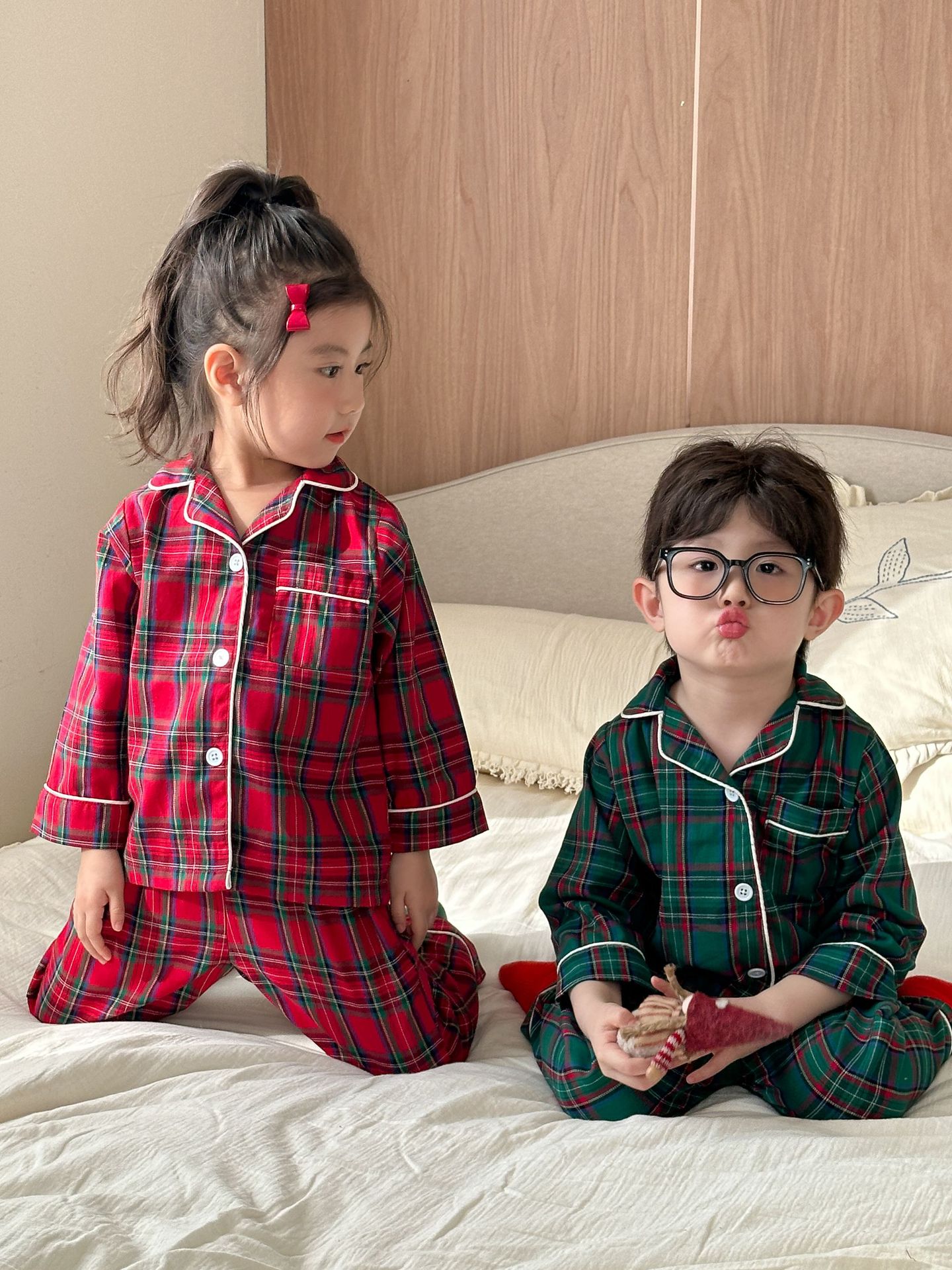 Winter Clothing Looks - 2025 neue Weihnachten Kinder Pyjama Sets