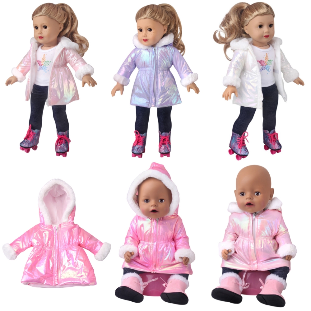 Winter Clothing Newborn - Winterpuppenkleidung, 43 cm, Daunenjacke für Neugeborene,
