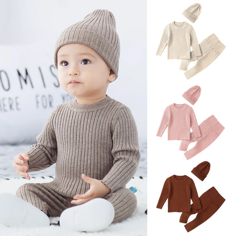Winter Clothing Newborn - 3 stücke Pullover Sets Baby Jungen