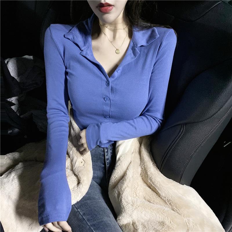 Winter Clothing Trends - Damen Polo 100 ℅ Baumwolle blau