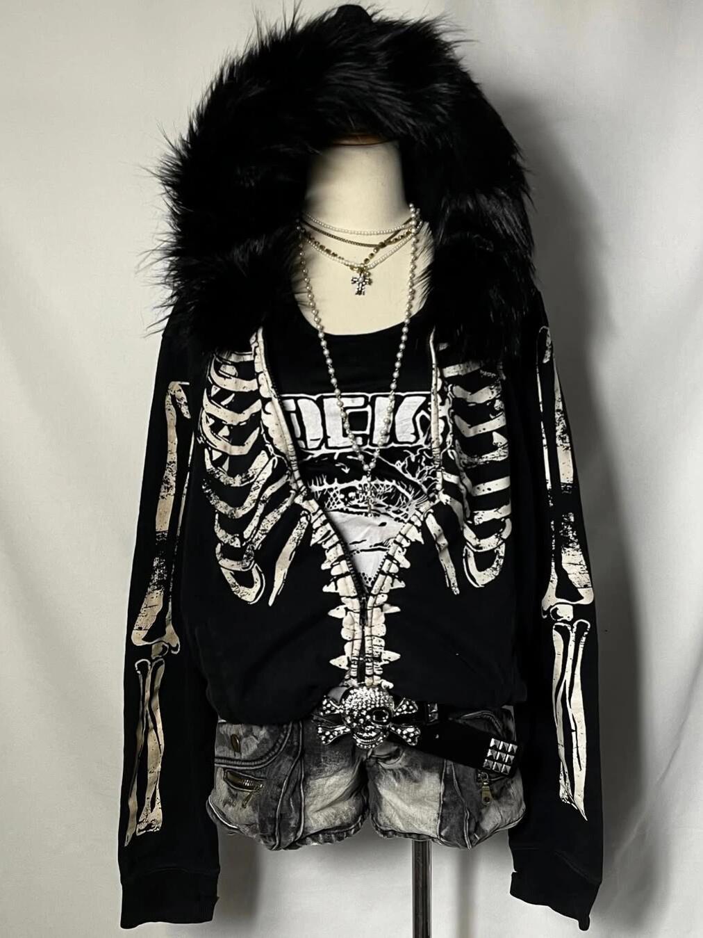 Jacket Winter Clothing - Pelzkragen Kapuzenjacke Fleece Punk Herbst Winter