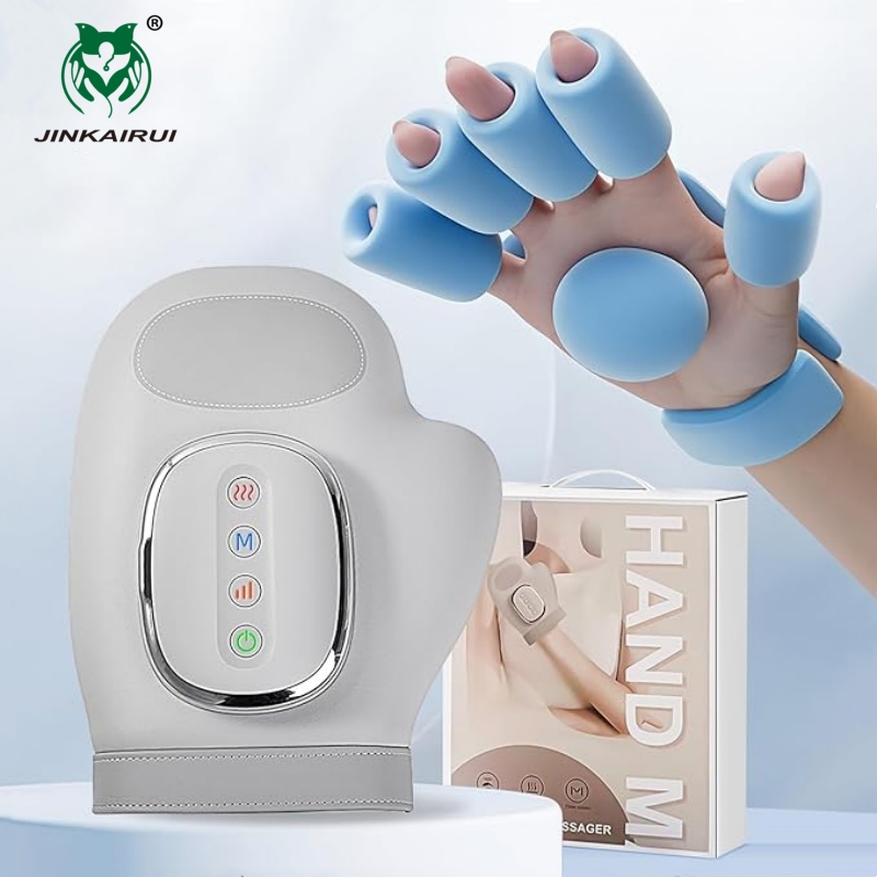 Heated Gloves Electric - Neuestes tragbares elektrisches Handmassagegerät mit Wärme-Airbag-Kompression,