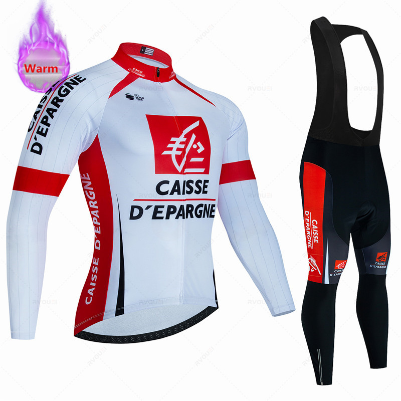 Winter Clothing Kit - Caisse D'Épargne Winter Thermo Fleece Radfahren