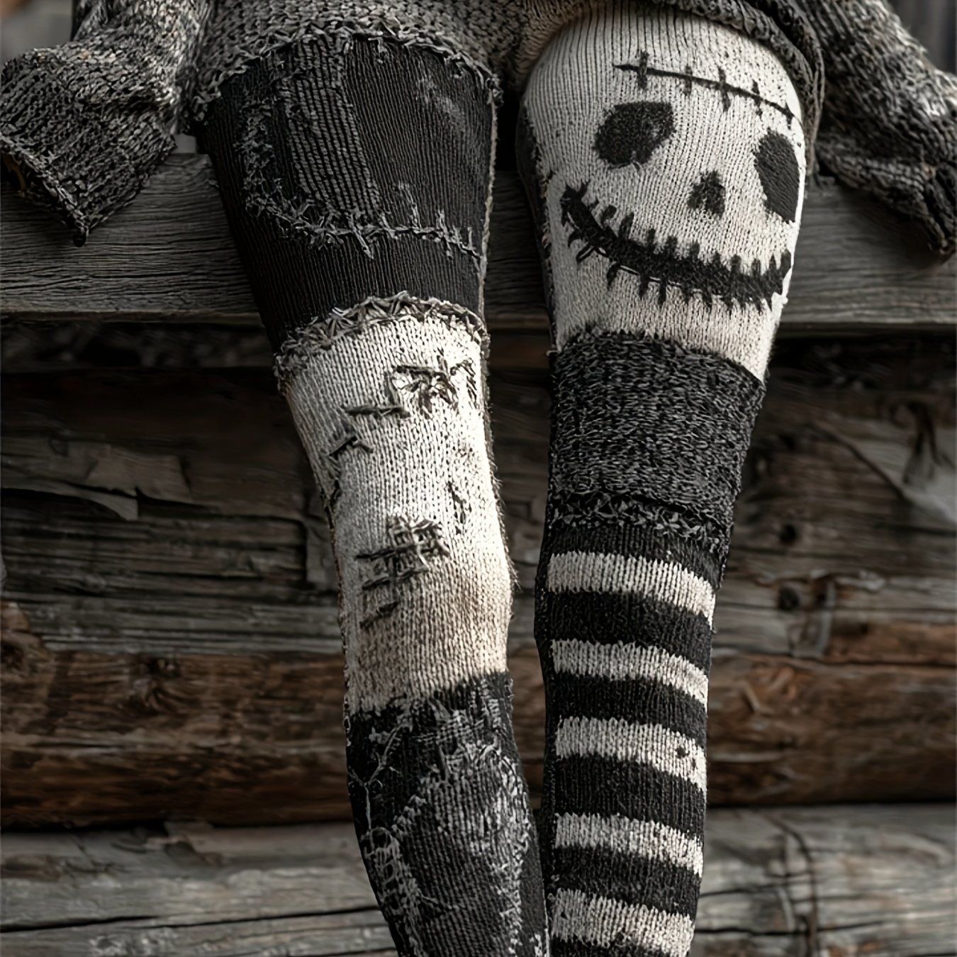 Winter Yoga Clothing - Frauen Halloween Skelett Print Leggings Dehnbare