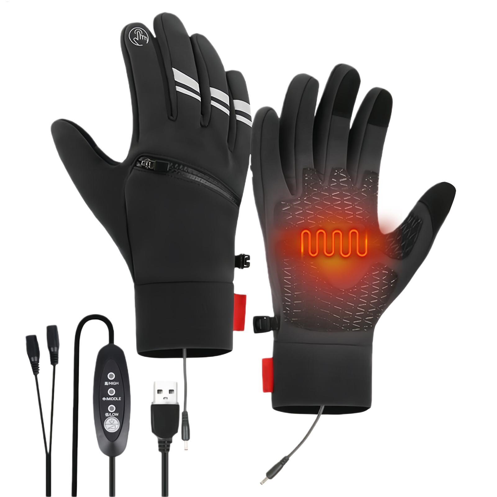 Heated Gloves Electric - USB-beheizte Handschuhe mit 3 Heizstufen und
