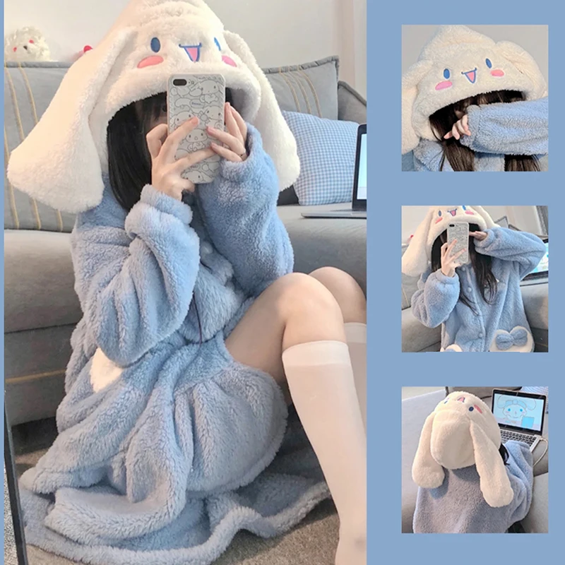Winter Clothing Kit - 2Pcs Hallo Kittys Plüsch Pyjama Set