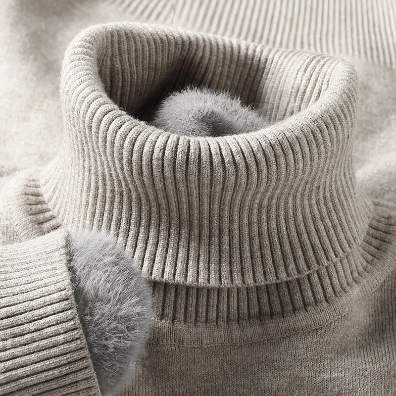 Winter Clothing Trends - Sweatwear Herren Anti-Pilling Hochwertiger gestrickter Rollkragenpullover