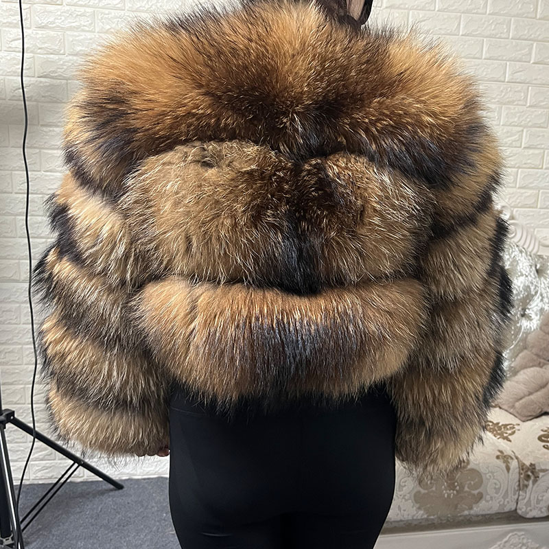Plus Größe Tops Braun Pelz Mao – Jacket Winter Clothing Bewertung und Preis