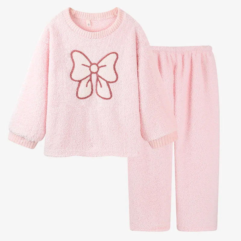 Rosa Pyjama mit Schleife, lang – Jacket Winter Clothing Bewertung und Preis
