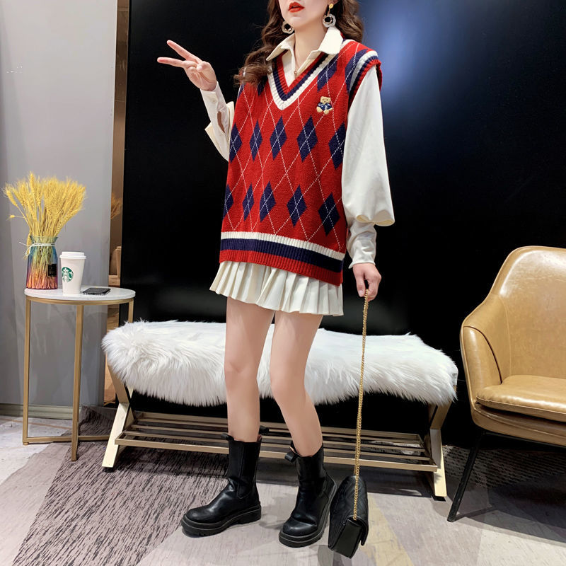 Rote Strickwesten für Damen, ä – Winter Clothing Trends Bewertung und Preis