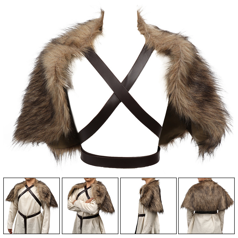 Wikinger-Umhang, Kunstpelzkrag – Jacket Winter Clothing Bewertung und Preis