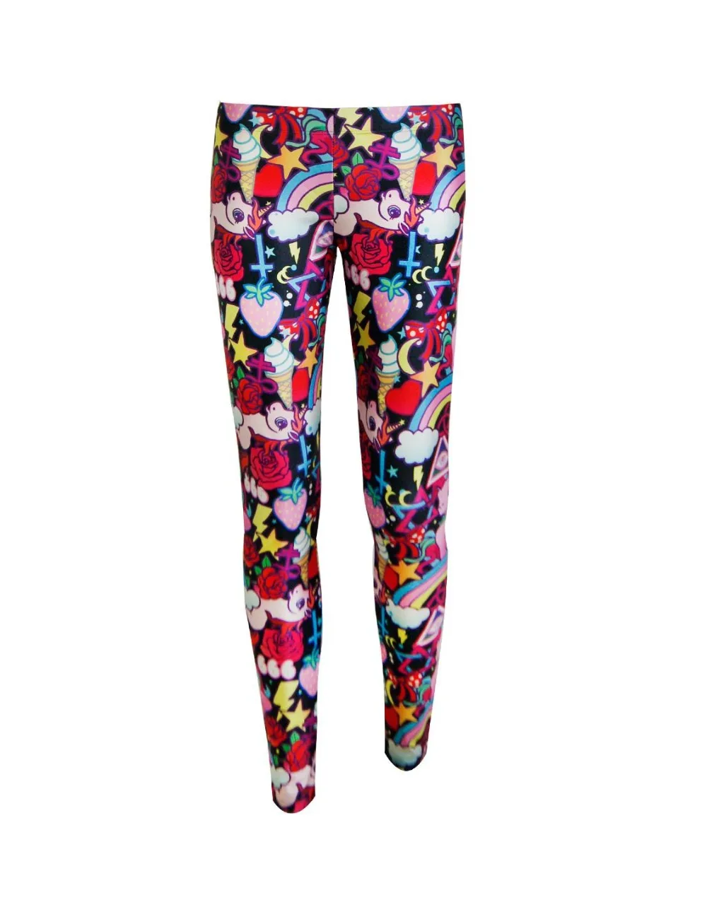 Damen-Leggings mit buntem Rege – Winter Yoga Clothing Bewertung und Preis